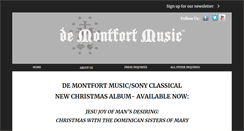 Desktop Screenshot of demontfortmusic.com