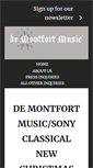 Mobile Screenshot of demontfortmusic.com